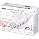 Beurer MP 62 Set de manicura/pedicura, Cuidado de uñas blanco/Plateado