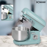 Bomann KM 6030, Robot de cocina turquesa/Plateado