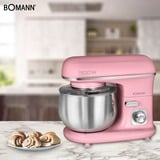 Bomann KM 6030, Robot de cocina rosa/Plateado