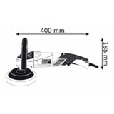 Bosch 0 601 389 000 lijadora portátil Lijadora orbital 3000 RPM 1400 W, Pulidor azul, Lijadora orbital, 3000 RPM, Corriente alterna, 1400 W, 800 W, 440 mm