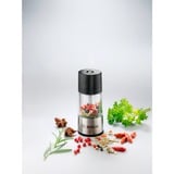 Bosch 1600A001YE Molinillo de pimienta Negro, Acero inoxidable, Ensayo negro/Acero fino, Molinillo de pimienta, Negro, Acero inoxidable