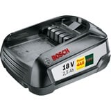 Bosch 1 600 A00 5B0 cargador y batería cargable negro, Batería, Ión de litio, 2,5 Ah, 18 V, Bosch, Bosch