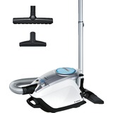 Bosch BGS5331 aspiradora 3 L Aspiradora cilíndrica Secar 700 W Sin bolsa, Aspiradora de suelo blanco, 700 W, Aspiradora cilíndrica, Secar, Sin bolsa, 3 L, HEPA