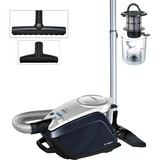 Bosch BGS5A300 aspiradora Aspiradora cilíndrica Secar Sin bolsa, Aspiradora de suelo plateado, Aspiradora cilíndrica, Secar, Sin bolsa, HEPA, Filtrado, 71 dB
