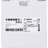 Bosch Disco abrasivo de fibra X-LOCK R444 Expert para metal, Ø 125mm, K100, Rueda de esmeril 