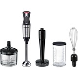 Bosch ErgoMixx MS6CM6155 licuadora 0,5 L Batidora de inmersión 1000 W Negro, Plata, Batidora de mano acero fino/Negro, Batidora de inmersión, 0,5 L, Función de impulso, 1000 W, Negro, Plata