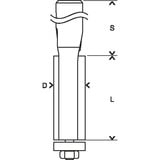 Bosch Fresa de recorte Expert para laminado de madera, Ø 12,7mm Fresa enrasadora o Fresa de enrasar, 6,8 cm, 2,54 cm, 1,27 cm, 8 mm, 1 pieza(s)