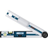 Bosch GAM 220 Professional medidor de ángulos digital 0 - 220°, Transportador plateado/Azul, 1,5 V, 0,4 m