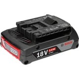 Bosch GBA 18V 2.0Ah Professional Batería negro/Rojo, Batería, Ión de litio, 2 Ah, 18 V, Bosch, Negro