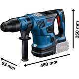 Bosch GBH 18V-36 C Professional 500 RPM SDS Max 6,1 kg Negro, Azul, Martillo perforador azul/Negro, Taladro de pistola, SDS Max, Sin escobillas, Negro, Azul, 500 RPM, 3,5 cm