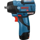 Bosch GDS 12V-115 Professional 2600 RPM Negro, Azul, Rojo, Tornillo de percusión azul/Negro, Destornillador de impacto, Mango de pistola, 3/8", Negro, Azul, Rojo, Sin escobillas, 2600 RPM