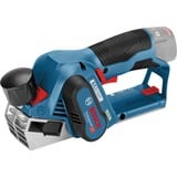 Bosch GHO 12V-20 Professional Negro, Azul, Rojo 14500 RPM, Cepillo eléctrico azul/Negro, Negro, Azul, Rojo, 14500 RPM, 5,6 cm, 1,7 cm, 2,5 m/s², Batería