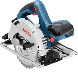 Bosch GKS 55+ GCE 16,5 cm Multicolor 4700 RPM 1350 W, Sierra circular azul, Multicolor, 16,5 cm, 4700 RPM, 6,3 cm, 2 cm, 4,75 cm