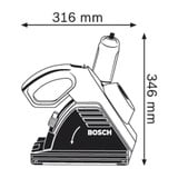 Bosch GNF 35 CA 15 cm 9300 RPM 1400 W, Esamblaje con galleta azul, Sobrecarga, Negro, Azul, 15 cm, 9300 RPM, 3,5 cm, 3 mm