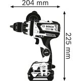 Bosch GSB 18V-110 C 2100 RPM Sin llave 1,9 kg Negro, Azul, Martillo atornillador azul/Negro, Taladro de pistola, Sin llave, Negro, Azul, 1,3 cm, 2100 RPM, 1,5 mm