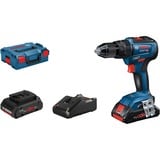 Bosch GSB 18V-55 PROFESSIONAL 1800 RPM Sin llave 1,1 kg Negro, Azul, Rojo, Martillo atornillador azul/Negro, Taladro de pistola, Sin llave, Sin escobillas, Negro, Azul, Rojo, 1,3 cm, 1800 RPM