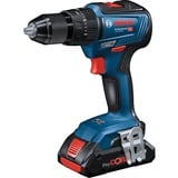 Bosch GSB 18V-55 PROFESSIONAL 1800 RPM Sin llave 1,1 kg Negro, Azul, Rojo, Martillo atornillador azul/Negro, Taladro de pistola, Sin llave, Sin escobillas, Negro, Azul, Rojo, 1,3 cm, 1800 RPM