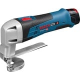 Bosch GSC 12V-13 PROFESSIONAL Cizalla eléctrica 3600 spm, Tijeras de chapa azul/Negro, Cizalla eléctrica, 3600 spm, 1,3 mm, 2 mm, 3,5 m/s², 1,5 m/s²