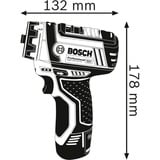Bosch GSR 12V-15 FC Professional Sin llave 600 g Negro, Azul, Destornillador azul/Negro, Taladro de pistola, Sin llave, Negro, Azul, 1 cm, 3 cm, 1 cm