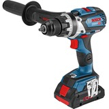 Bosch GSR 18V-110 C 2100 RPM Sin llave 1,8 kg Negro, Azul, Taladro/destornillador azul/Negro, Taladro de pistola, Sin llave, Negro, Azul, 1,3 cm, 2100 RPM, 1,5 mm