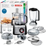 Bosch MC812M865 robot de cocina 3,9 L Negro, Acero inoxidable negro/Acero fino cepillado, 3,9 L, Negro, Acero inoxidable, Batir, Mezcla, Picar, Corte, Mezcla, Puré, Actividad, Plástico, 430 mm