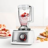 Bosch MC812S814 robot de cocina 1250 W 3,9 L Acero inoxidable, Blanco blanco/Acero fino cepillado, 3,9 L, Acero inoxidable, Blanco, Giratorio, CE, EAC, VDE, Plástico, 1250 W