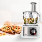 Bosch MC812S814 robot de cocina 1250 W 3,9 L Acero inoxidable, Blanco blanco/Acero fino cepillado, 3,9 L, Acero inoxidable, Blanco, Giratorio, CE, EAC, VDE, Plástico, 1250 W