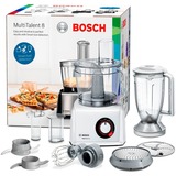 Bosch MC812W501 robot de cocina 1000 W 3,9 L Blanco Balanza integrada blanco, 3,9 L, Blanco, Giratorio, Batir, Mezcla, Picar, Corte, Mezcla, Puré, 1,5 L, CE, EAC, VDE