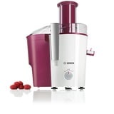 Bosch MES25C0 exprimidor Licuadora centrífuga Cereza, Transparente, Blanco 700 W Berry/blanco, Licuadora centrífuga, Cereza, Transparente, Blanco, Paso, 2 L, 1,25 L, 1,25 L