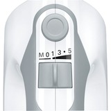 Bosch MFQ36460 batidora Batidora de varillas 450 W Blanco blanco/Gris, Batidora de varillas, Blanco, Mezcla, Mezcla, 1,3 m, Plástico, Plástico