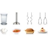Bosch MFQ4080 batidora Batidora de mano 500 W Plata, Blanco blanco/Plateado, Batidora de mano, Plata, Blanco, 1,4 m, Botones, 500 W, 220 - 240 V