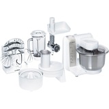 Bosch MUM4880 robot de cocina 600 W Blanco acero fino/blanco, Blanco, 1 L, 1,2 m, 600 W, 265 mm, 305 mm