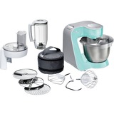 Bosch MUM58020 robot de cocina 1000 W 3,9 L Blanco turquesa, 3,9 L, Blanco, Botones, 1,25 L, 1,1 m, 3 discos