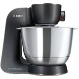 Bosch MUM59N26DE robot de cocina 1000 W 3,9 L Acero inoxidable negro/Acero fino, 3,9 L, Acero inoxidable, Botones, 4 discos, Acero inoxidable, 1000 W