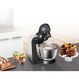 Bosch MUM59N26DE robot de cocina 1000 W 3,9 L Acero inoxidable negro/Acero fino, 3,9 L, Acero inoxidable, Botones, 4 discos, Acero inoxidable, 1000 W