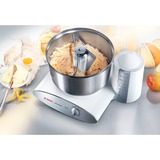 Bosch MUM6N21 robot de cocina 1000 W 2 L Acero inoxidable, Blanco blanco/Plateado, 2 L, Acero inoxidable, Blanco, 1,2 m, 4 L, Plástico, Plástico, Acero inoxidable