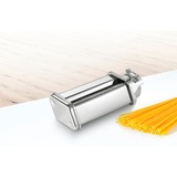 Bosch MUZ5NV3 accesorio para hacer pasta y cortapastas para ravioli 1 pieza(s) Cromo Acero Accesorio para espagueti, Ensayo plateado, Accesorio para espagueti, Cromo, Acero, 1,6 mm, Bosch MUM5, 1 pieza(s)