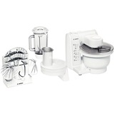 Bosch MUM4830 robot de cocina 1 L Acero inoxidable, Transparente, Blanco 600 W blanco, 1 L, Acero inoxidable, Transparente, Blanco, 1 L, 1,2 m, De plástico, 600 W, Minorista