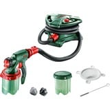 Bosch PFS 5000 E 1 L, Arma de aerosol verde/Negro, Pintura, 1 L, Madera, 0,5 l/min, 2,5 m/s², 1,5 m/s²