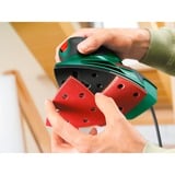 Bosch PSM 100 A Multilijadora 26000 OPM Negro, Verde, Rojo, Lijadora múltiple verde/Negro, Multilijadora, Velcro, Negro, Verde, Rojo, 26000 OPM, 1,4 mm, 0,7 mm