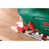 Bosch PST 900 PEL power jigsaws 3100 spm 620 W 2,2 kg, Sierra de calar verde/Negro, Área de agarre superior, Negro, Verde, Rojo, Plata, 45°, Acero, 3100 spm, 9 cm