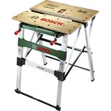 Bosch PWB 600 Banco de trabajo para carpintería verde, Banco de trabajo para carpintería, Aluminio, Bamboo, Madera, Negro, Verde, Metálico, 680 mm, 552,6 mm, 834 mm