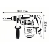 Bosch SDS-plus GBH 3-28 DRE Professional, Martillo perforador azul, SDS Plus, 2,8 cm, 900 RPM, 3,1 J, 4000 ppm, 12 - 18 mm