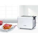 Bosch TAT8611 tostadora 2 rebanada(s) 860 W Antracita, Blanco acero fino/blanco, 2 rebanada(s), Antracita, Blanco, Plástico, Acero inoxidable, 860 W, 220 - 240 V, 50 Hz, Minorista