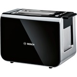 Bosch TAT8613 tostadora 2 rebanada(s) 860 W Negro, Plata acero fino/Negro, 2 rebanada(s), Negro, Plata, Acero inoxidable, Botones, 860 W, 220 - 240 V, Minorista
