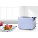 Bosch TAT8619 2 rebanada(s) 860 W, Tostadora lila/Acero fino cepillado, 2 rebanada(s), Plástico, Acero inoxidable, 860 W, 220 - 240 V, 50 - 60 Hz, 227 m