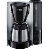Bosch TKA6A683 cafetera eléctrica Cafetera de filtro negro/Plateado, Cafetera de filtro, De café molido, 1200 W, Negro, Acero inoxidable
