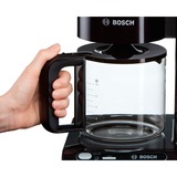 Bosch TKA8013 cafetera eléctrica Cafetera de filtro 1,25 L negro brillante, Cafetera de filtro, 1,25 L, 1160 W, Negro