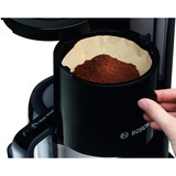 Bosch TKA8A053 cafetera eléctrica Semi-automática Cafetera de filtro 1,1 L negro brillante, Cafetera de filtro, 1,1 L, De café molido, 1100 W, Negro