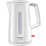 Bosch TWK3A011 tetera eléctrica 1,7 L 2400 W Gris, Hervidor de agua blanco, 1,7 L, 2400 W, Gris, Plástico, Acero inoxidable, Sin cables, Filtrado